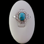 انگشتر فیروزه نیشابوری نقره زنانه طرح رادا - Image 3