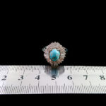 انگشتر فیروزه نیشابوری نقره زنانه طرح رادا - Image 4