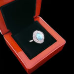 انگشتر فیروزه نیشابوری نقره زنانه طرح رافعه - Image 2