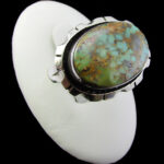 انگشتر نقره مردانه و زنانه طرح زاهد سنگ فیروزه نیشابوری