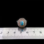 انگشتر فیروزه نیشابوری نقره زنانه طرح راما - Image 2