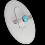 انگشتر فیروزه نیشابوری نقره زنانه طرح رامینا