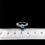 انگشتر فیروزه نیشابوری نقره زنانه طرح رامینا - Image 3