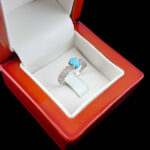 انگشتر فیروزه نیشابوری نقره زنانه طرح رامینا - Image 4