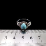 انگشتر فیروزه نیشابوری نقره زنانه طرح روجیا - Image 3