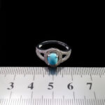 انگشتر فیروزه نیشابوری نقره زنانه طرح الیانا - Image 4