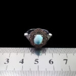 انگشتر فیروزه نیشابوری نقره زنانه طرح روژدا - Image 3