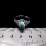 انگشتر فیروزه نیشابوری نقره زنانه طرح روشنا - Image 3