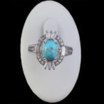 انگشتر فیروزه نیشابوری نقره زنانه طرح رومینا - Image 4