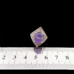 انگشتر عقیق کبود یمنی نقره زنانه طرح دانیا - Image 2