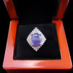 انگشتر عقیق کبود یمنی نقره زنانه طرح دانیا