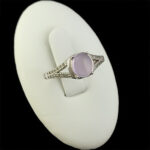 انگشتر عقیق کبود یمنی نقره زنانه طرح درسا