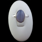 انگشتر عقیق کبود یمنی نقره دست ساز مردانه و زنانه طرح روهینا با حرز امام جواد (ع) - Image 2