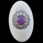 انگشتر عقیق کبود یمنی نقره زنانه طرح رونیکا - Image 4