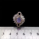 انگشتر عقیق کبود یمنی نقره زنانه طرح ریحانه - Image 3