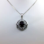 گردنبند عقیق سرخ یمنی نقره زنانه طرح ساره - Image 2