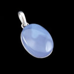 گردنبند عقیق کبود یمنی نقره زنانه و مردانه طرح سریرا