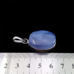 گردنبند عقیق کبود یمنی نقره زنانه و مردانه طرح سریرا - Image 2