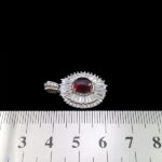 گردنبند عقیق سرخ یمنی نقره زنانه طرح ساریه - Image 2