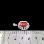 گردنبند عقیق سرخ یمنی نقره زنانه طرح سامیه - Image 2