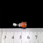 گردنبند عقیق سرخ یمنی نقره زنانه طرح سانا - Image 3