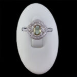 انگشتر الکساندریت الماس تراش نقره زنانه طرح زهره - Image 3