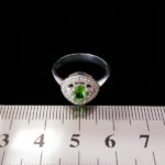 انگشتر الکساندریت الماس تراش نقره زنانه طرح زهره - Image 4