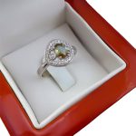 انگشتر الکساندریت الماس تراش نقره زنانه طرح زهره - Image 6