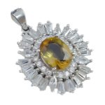 گردنبند الکساندریت الماس تراش نقره زنانه طرح جلوه