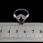 انگشتر گارنت اصل نقره زنانه طرح زرین دخت - Image 2