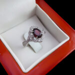 انگشتر گارنت اصل نقره زنانه طرح زرین دخت - Image 3