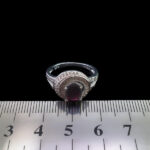 انگشتر گارنت اصل نقره زنانه طرح زرینه - Image 2