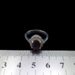 انگشتر گارنت اصل نقره زنانه طرح زکیه - Image 2