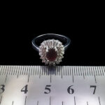 انگشتر گارنت اصل نقره زنانه طرح زلال - Image 2