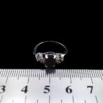 انگشتر گارنت اصل نقره زنانه طرح زمزم - Image 3