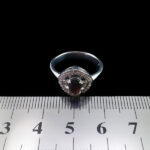 انگشتر گارنت اصل نقره زنانه طرح زهره - Image 3