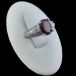 انگشتر گارنت اصل نقره زنانه طرح زیبا