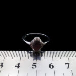 انگشتر گارنت اصل نقره زنانه طرح زیبنده - Image 4