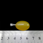 گردنبند شرف الشمس زنانه و مردانه بیضی طرح نارنج + حکاکی - Image 2