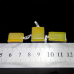 گردنبند شرف الشمس زنانه و مردانه دست ساز دورساده مستطیلی عمودی + حکاکی - Image 2