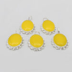 گردنبند شرف الشمس بیضی بزرگ طرح پیچک دست ساز + حکاکی - Image 4