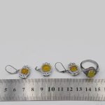 نیم ست شرف الشمس نقره زنانه طرح ایپک + حکاکی - Image 5