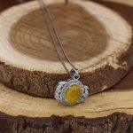 نیم ست شرف الشمس نقره زنانه طرح ایپک + حکاکی - Image 3