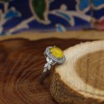 نیم ست شرف الشمس نقره زنانه طرح ایپک + حکاکی - Image 4