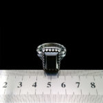 انگشتر حدید صینی نقره مردانه طرح کلاسیک رهبری + حکاکی - Image 3