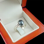 انگشتر حدید نقره مردانه طرح چهارچنگ دادجو + حکاکی - Image 5