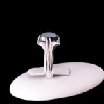 انگشتر حدید نقره مردانه طرح چهارچنگ دادجو + حکاکی - Image 2