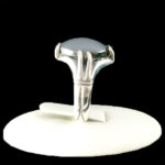 انگشتر حدید نقره مردانه طرح چهارچنگ دادفر + حکاکی - Image 5