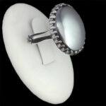 انگشتر حدید صینی نقره مردانه طرح کلاسیک برزین + حکاکی‌‌‌