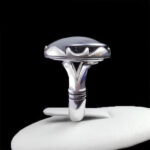 انگشتر حدید صینی نقره مردانه طرح ضرغام + حکاکی‌‌‌ - Image 4